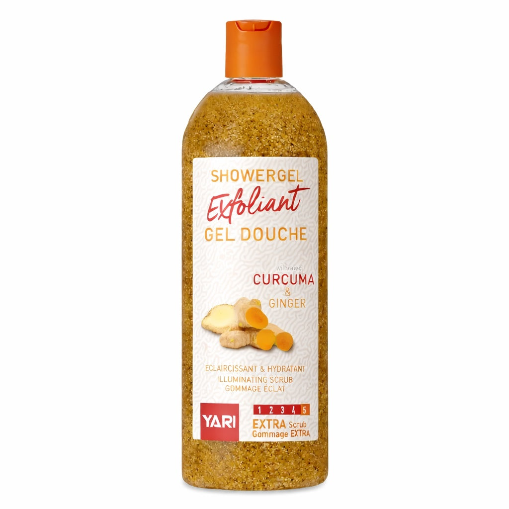 Gel Douche Exfoliant Curcuma & Gingembre – 1000 ml - Yari