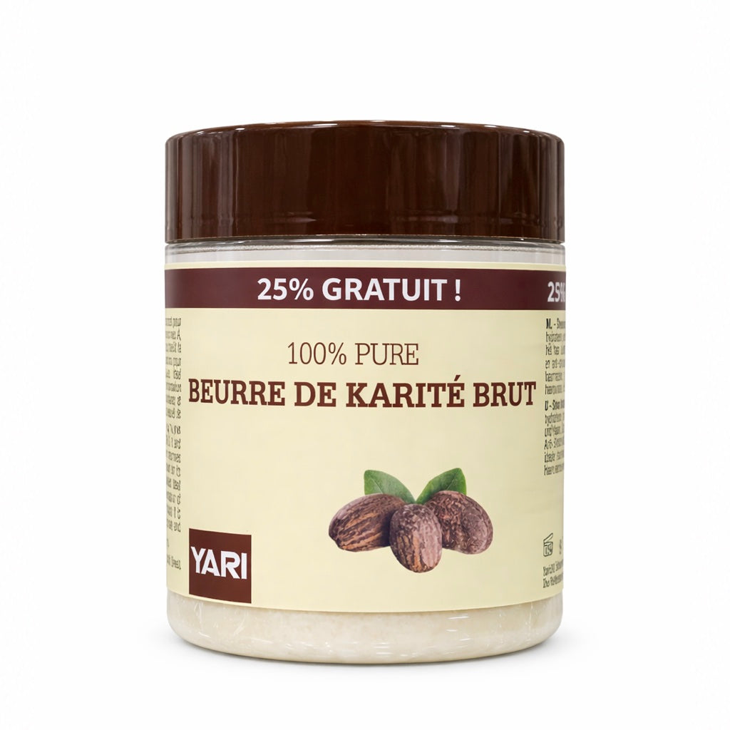 Yari 100% Pure Shea Butter - Beurre de Karité Pur Non Raffiné Corps et Cheveux