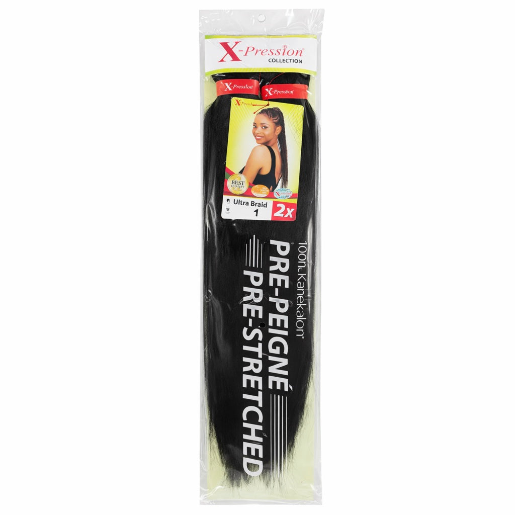 Mèches X-Pression Pré-peignées Couleur Unie - 2 Bundles