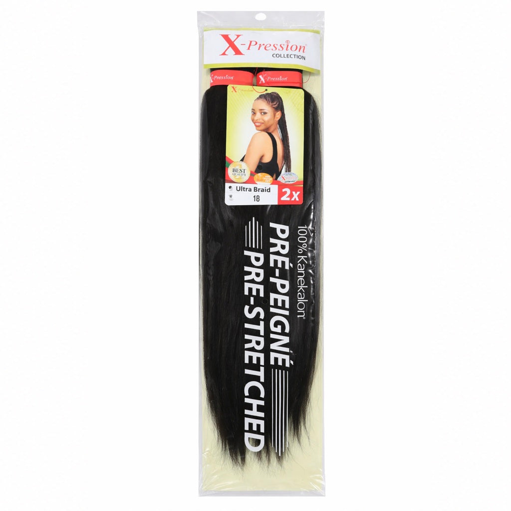 Mèches X-Pression Pré-peignées Couleur Unie - 2 Bundles