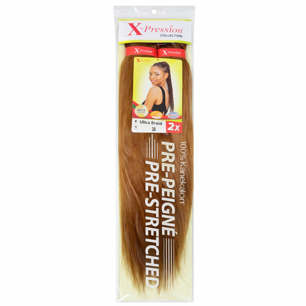 Mèches X-Pression Pré-peignées Couleur Unie - 2 Bundles