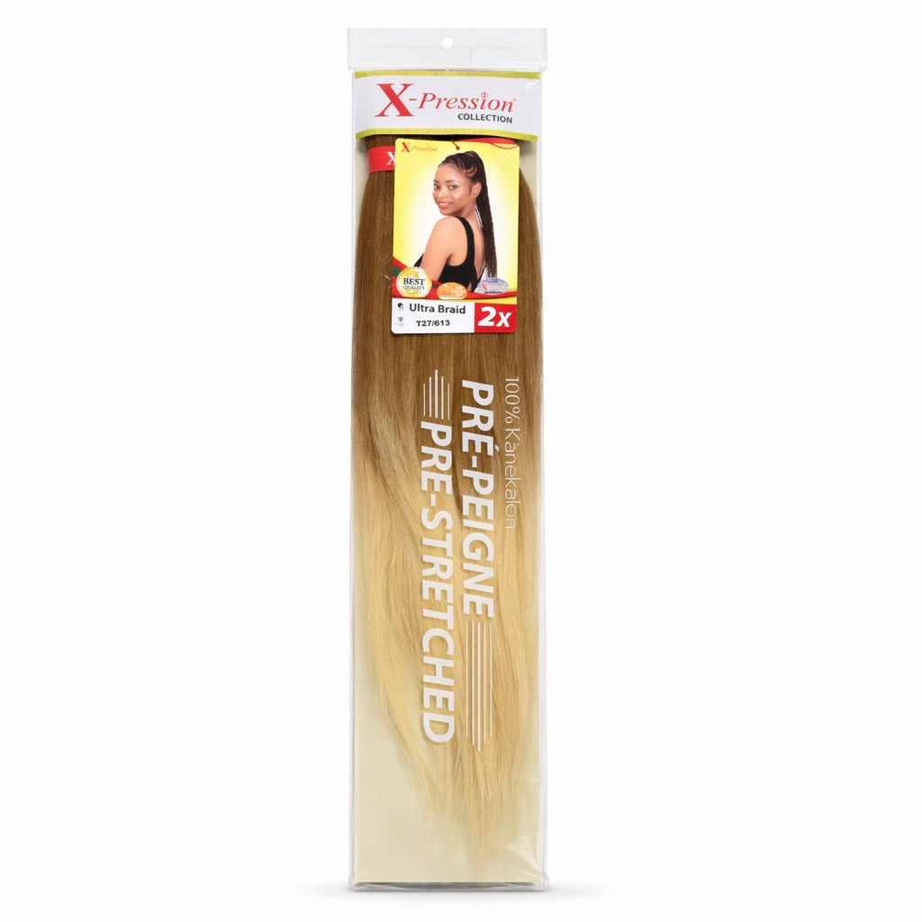 Mèches X-Pression Pré-peignées Double Couleur - 2 Bundles