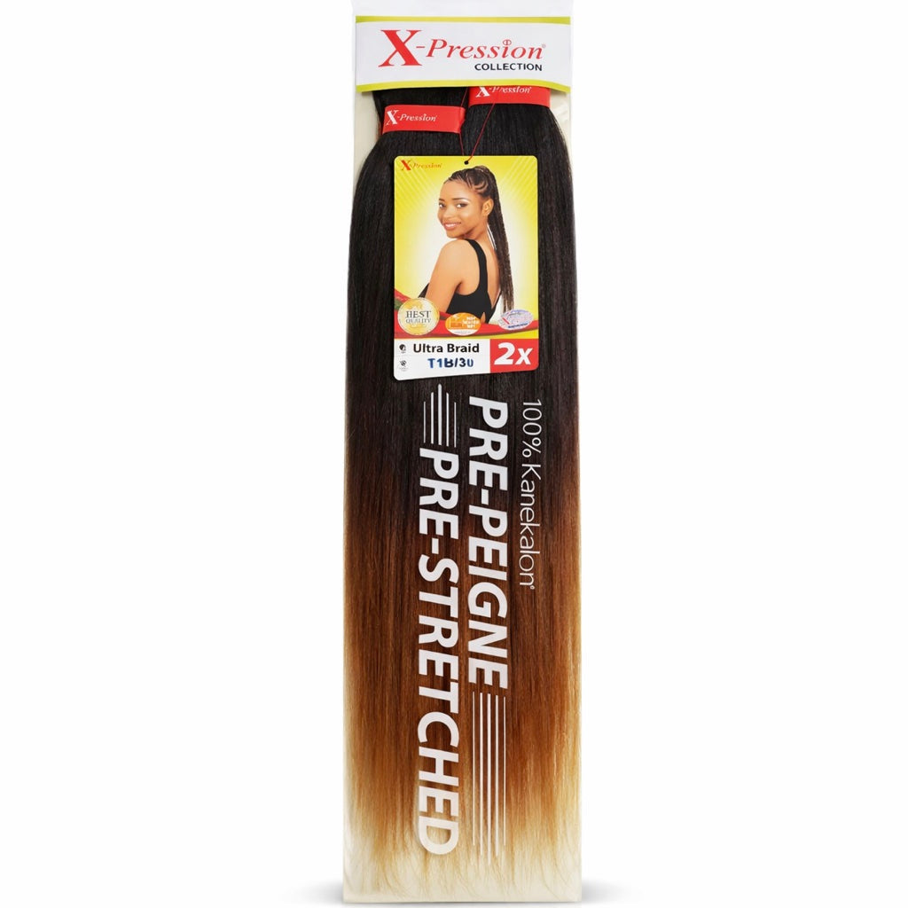 Mèches X-Pression Pré-peignées Double Couleur - 2 Bundles