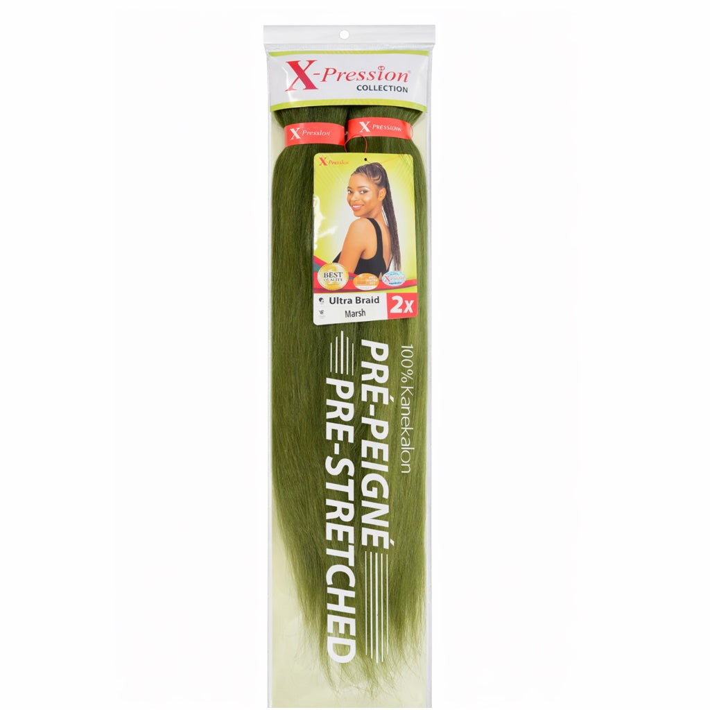 Mèches X-Pression Pré-peignées Couleur Unie - 2 Bundles
