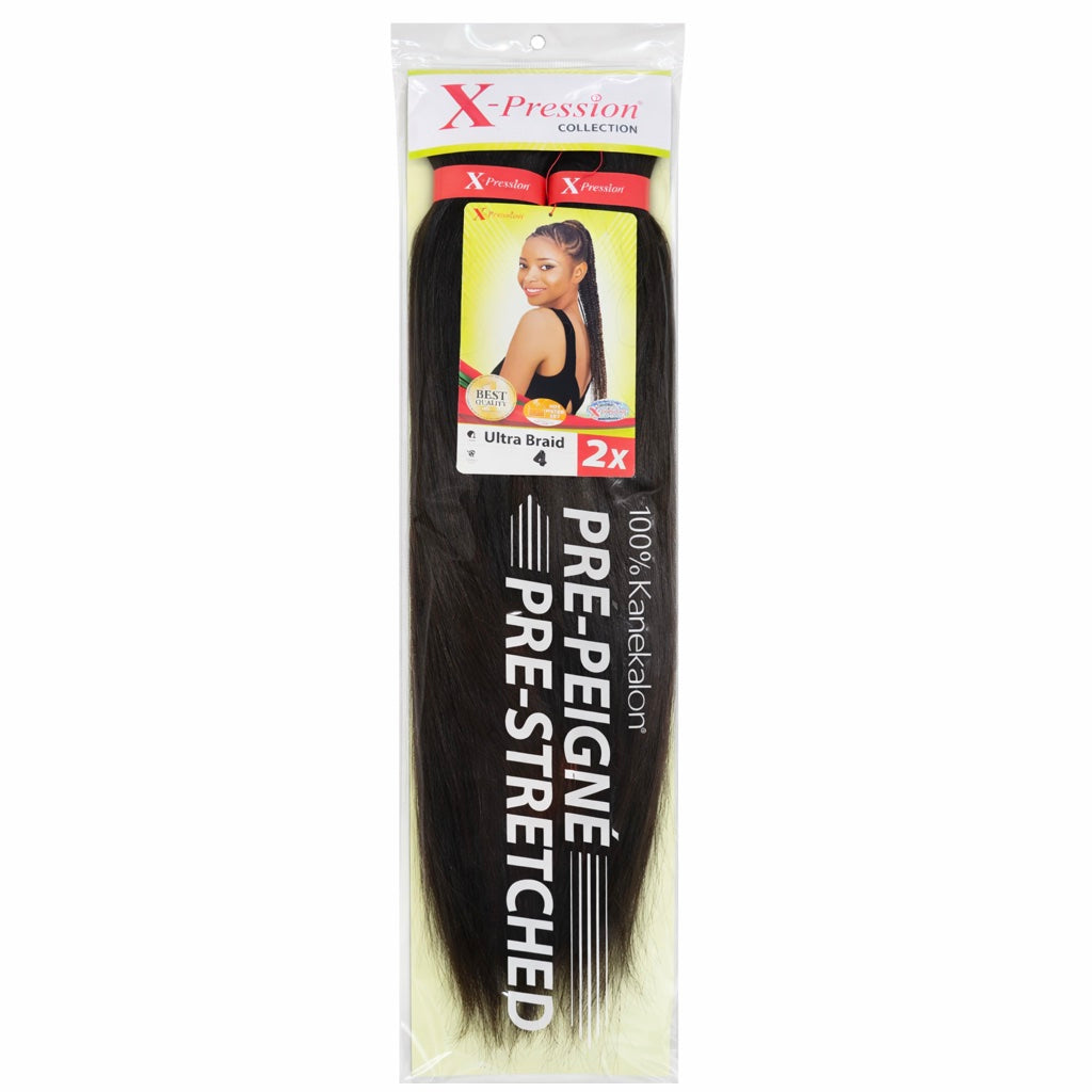 Mèches X-Pression Pré-peignées Couleur Unie - 2 Bundles