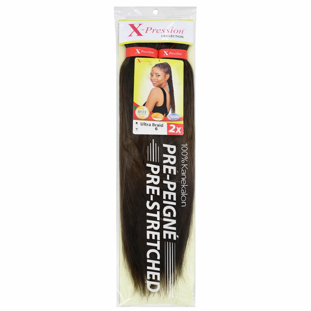 Mèches X-Pression Pré-peignées Couleur Unie - 2 Bundles