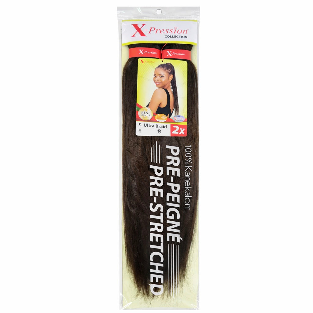 Mèches X-Pression Pré-peignées Couleur Unie - 2 Bundles