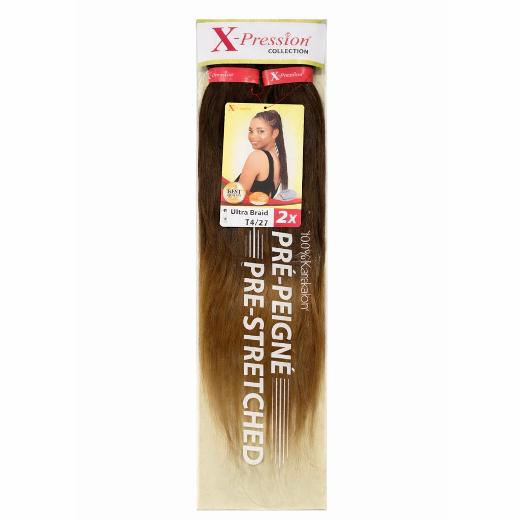 Mèches X-Pression Pré-peignées Double Couleur - 2 Bundles