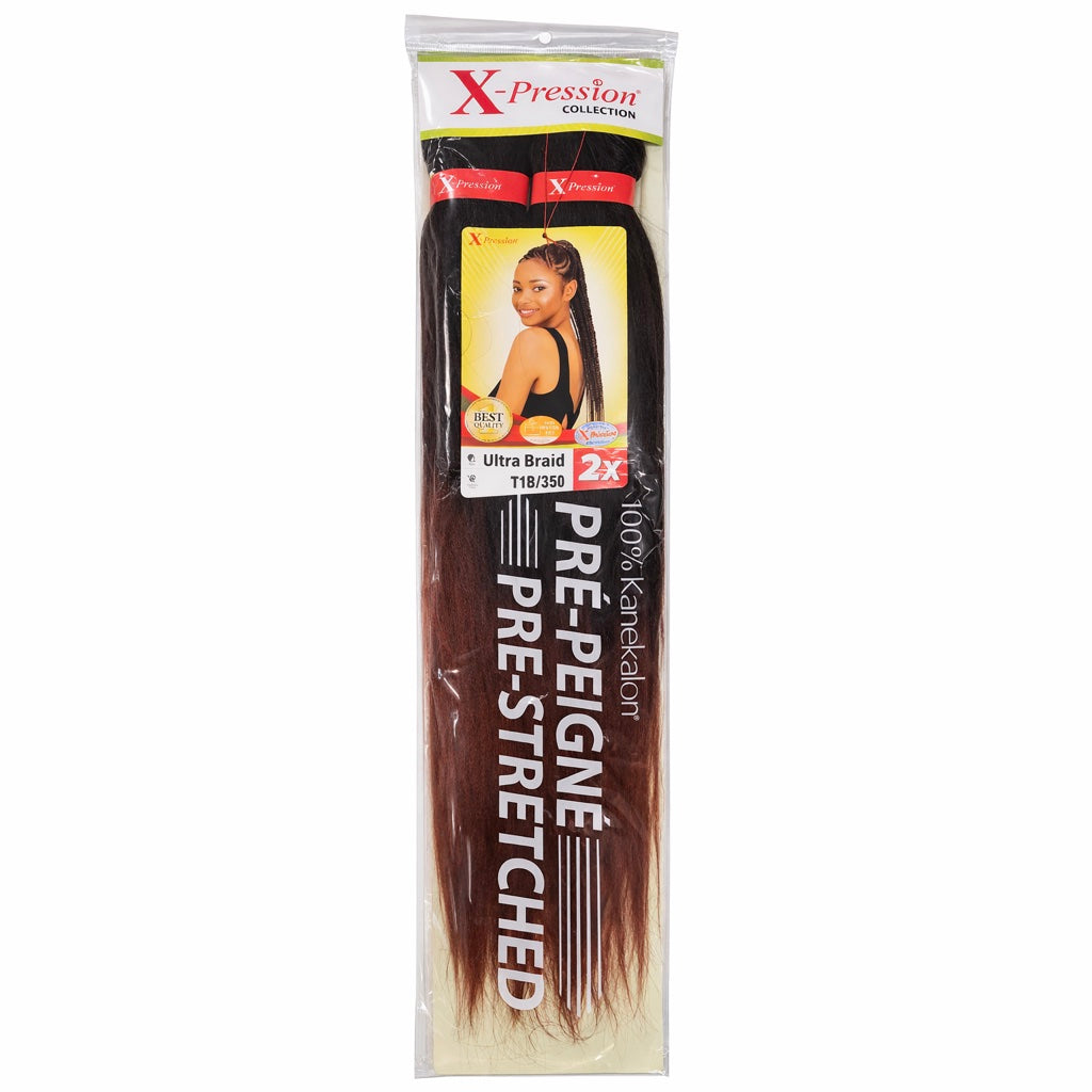 Mèches X-Pression Pré-peignées Double Couleur - 2 Bundles
