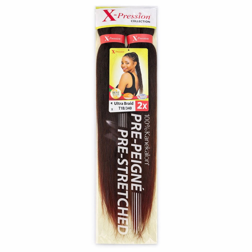 Mèches X-Pression Pré-peignées Double Couleur - 2 Bundles