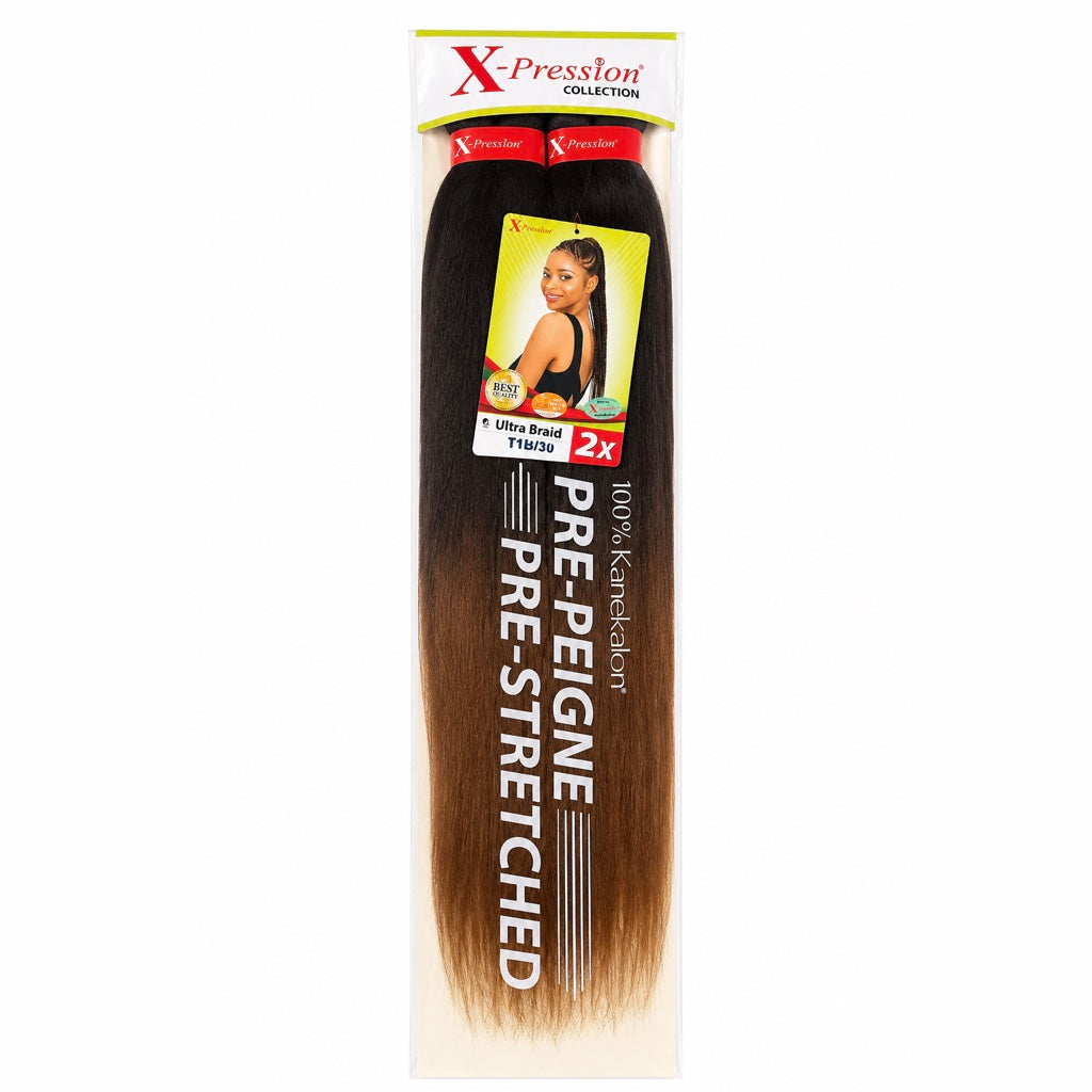 Mèches X-Pression Pré-peignées Double Couleur - 2 Bundles