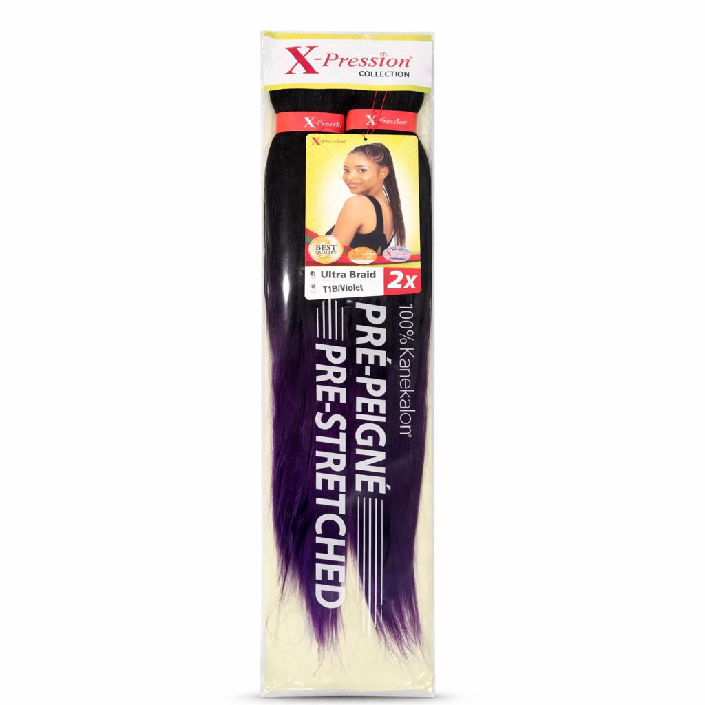 Mèches X-Pression Pré-peignées Double Couleur - 2 Bundles