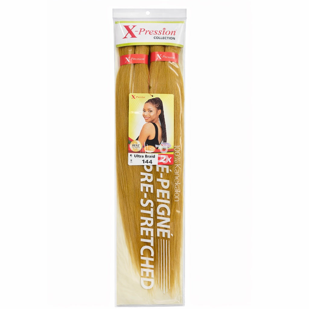 Mèches X-Pression Pré-peignées Couleur Unie - 2 Bundles