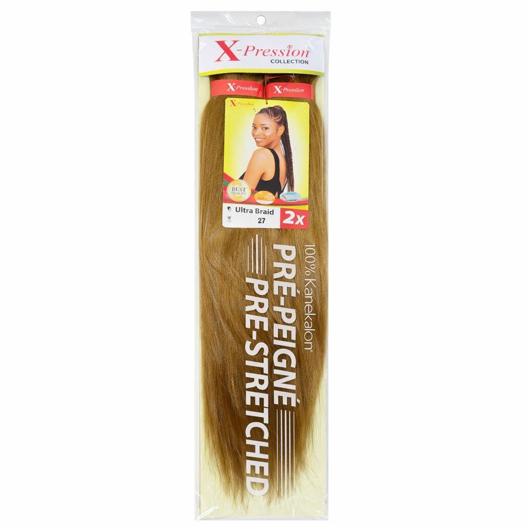 Mèches X-Pression Pré-peignées Couleur Unie - 2 Bundles