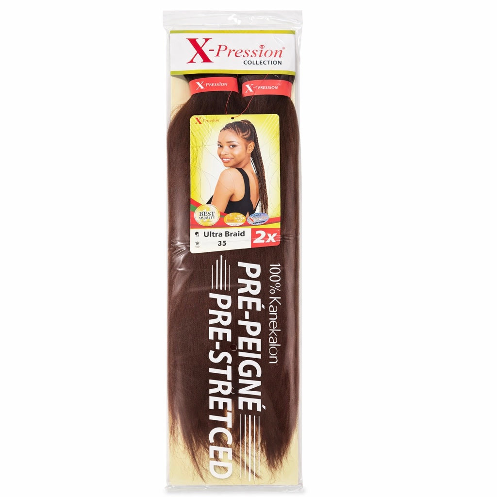 Mèches X-Pression Pré-peignées Couleur Unie - 2 Bundles
