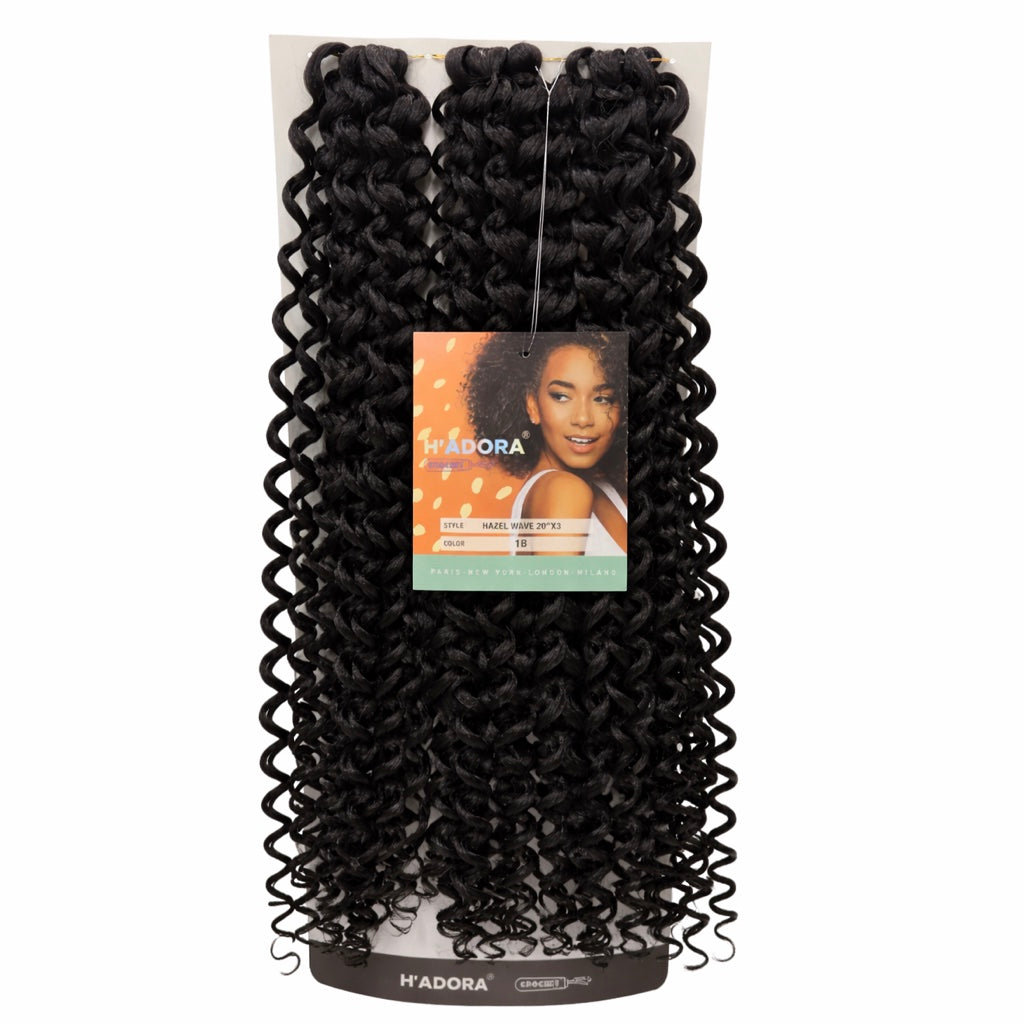 Mèches Crochet Hazel Wave Hadora 20x3 – Ondulations Définies Donna Clara