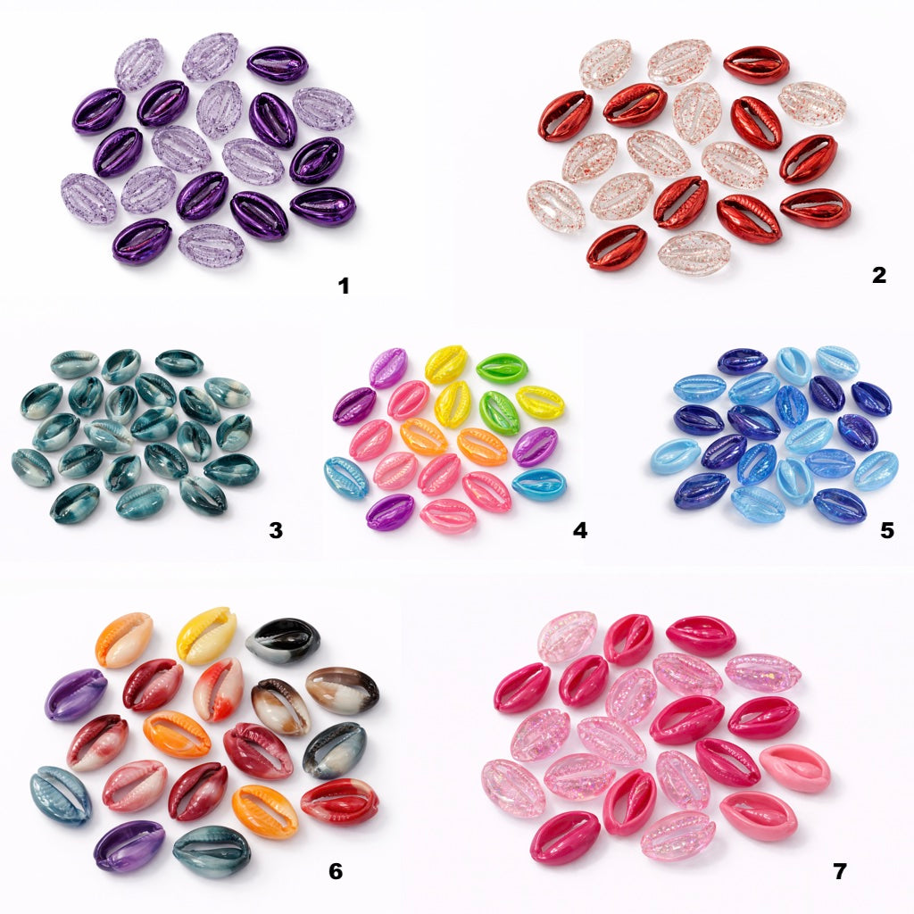 Perles En Forme De Coquillage - Bijoux de Tresses et Dreadlocks