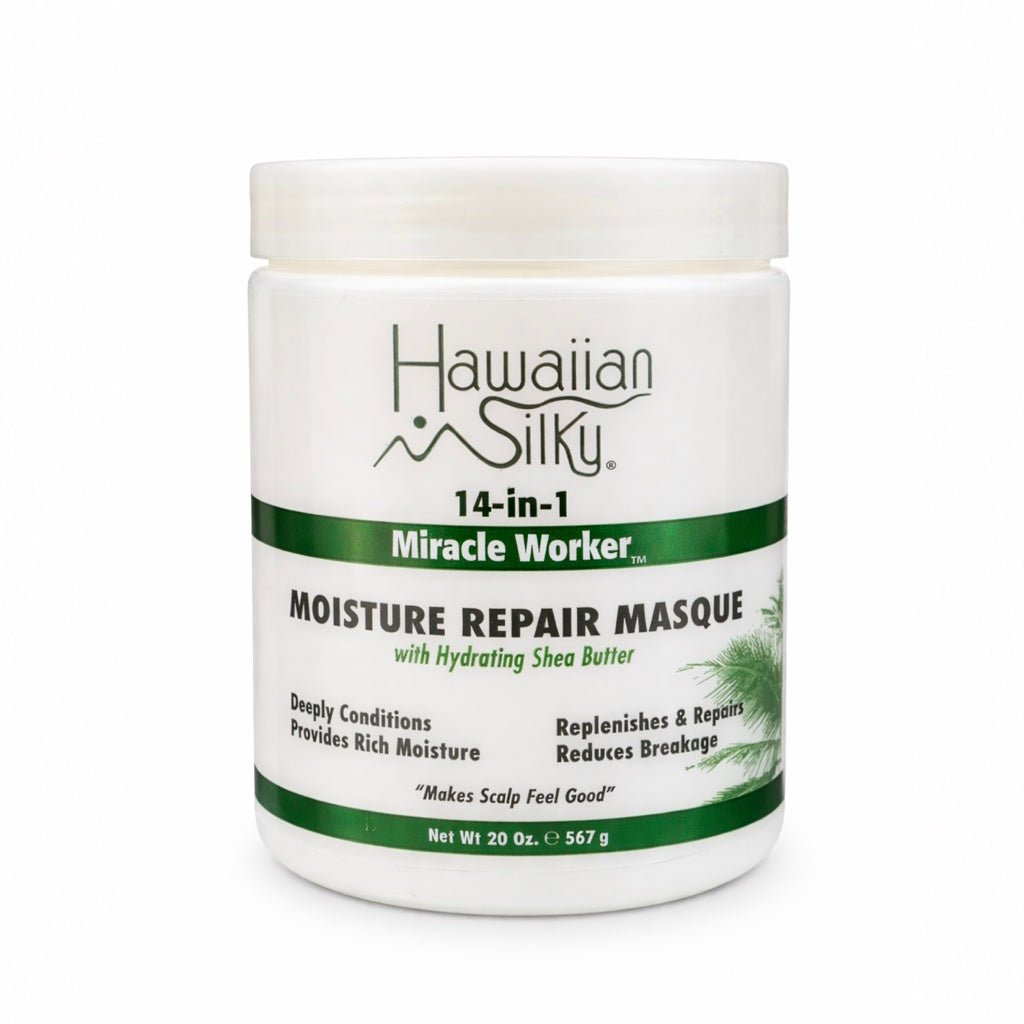 Hawaiian Silky 14-in-1 Miracles Moisture Repair Masque - Masque Réparateur Intensif Cheveux Secs et Abîmés