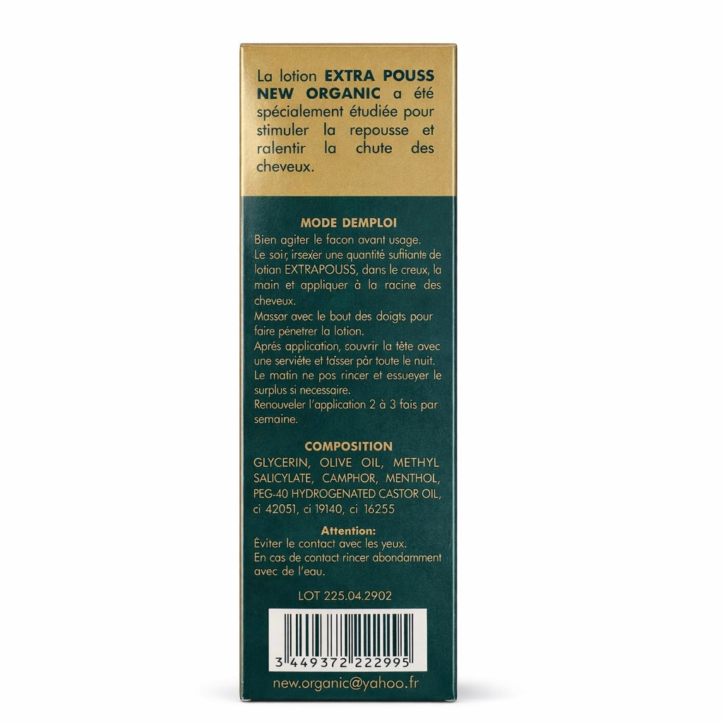 New Organic Paris – Lotion Capillaire Olive Oil – Extra Pouss