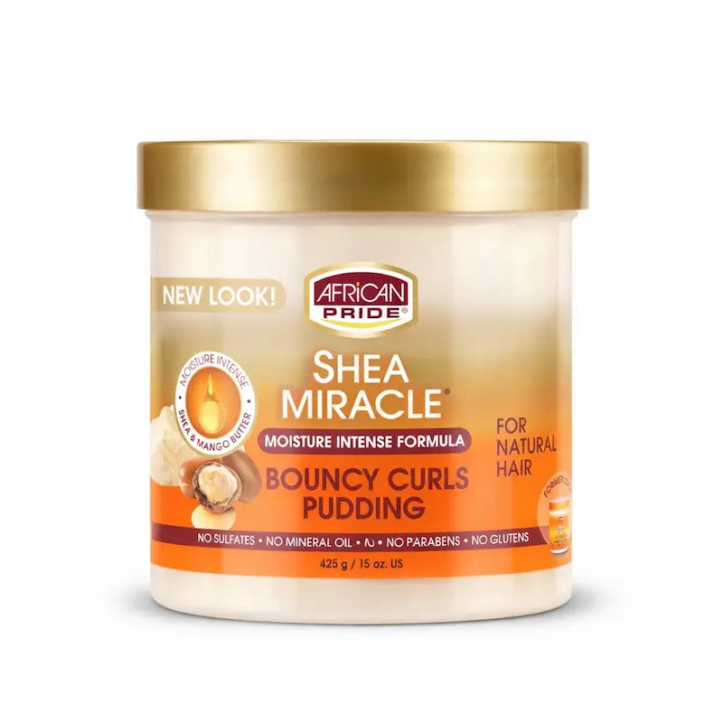 Pot de crème de définition Bouncy Curls African Pride au beurre de karité