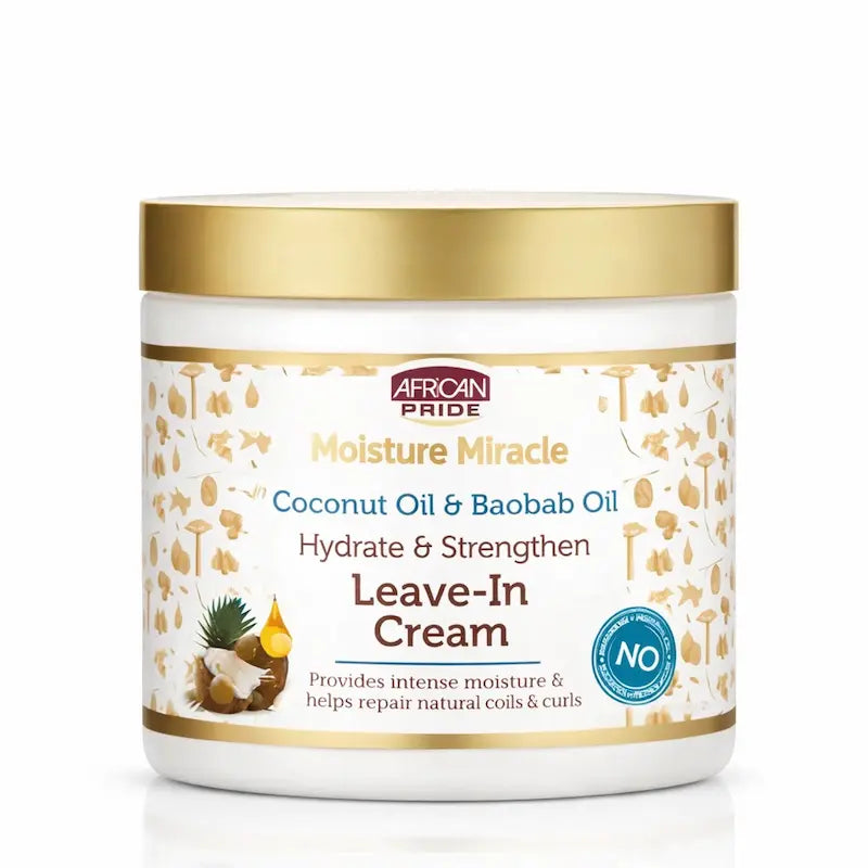 Pot de crème hydratante sans rinçage African Pride Coco et Baobab 425g.