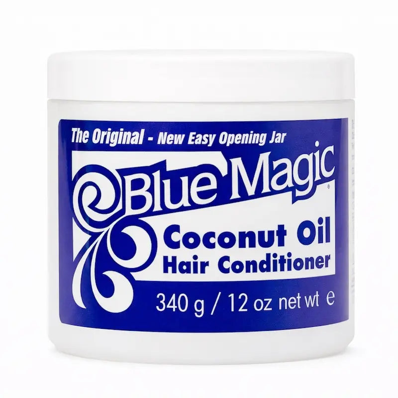 Pot de pommade capillaire Blue Magic Coconut Oil (pot blanc) 340g