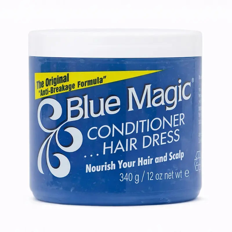 Pot de pommade capillaire Blue Magic Conditioner Hair Dress (pot bleu) 340g