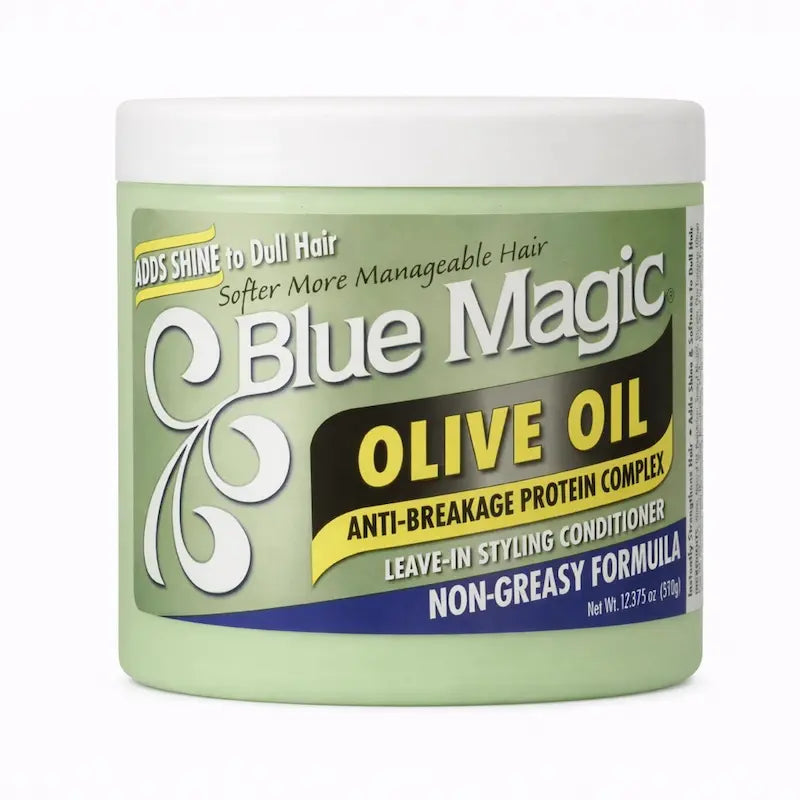 Pot de crème de soin sans rinçage Blue Magic Olive Oil à l'huile d'olive
