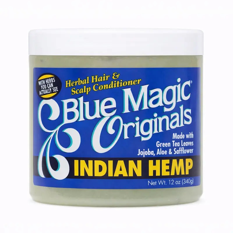 Pot de pommade capillaire Blue Magic Organics Indian Hemp aux herbes