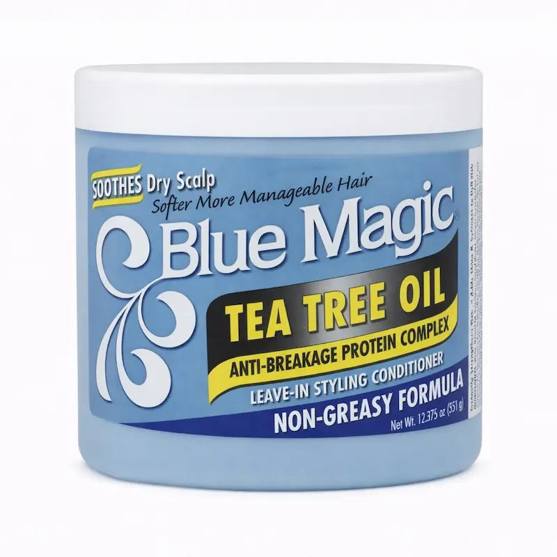 Pot de crème de soin sans rinçage Blue Magic Tea Tree Oil à l'arbre à thé