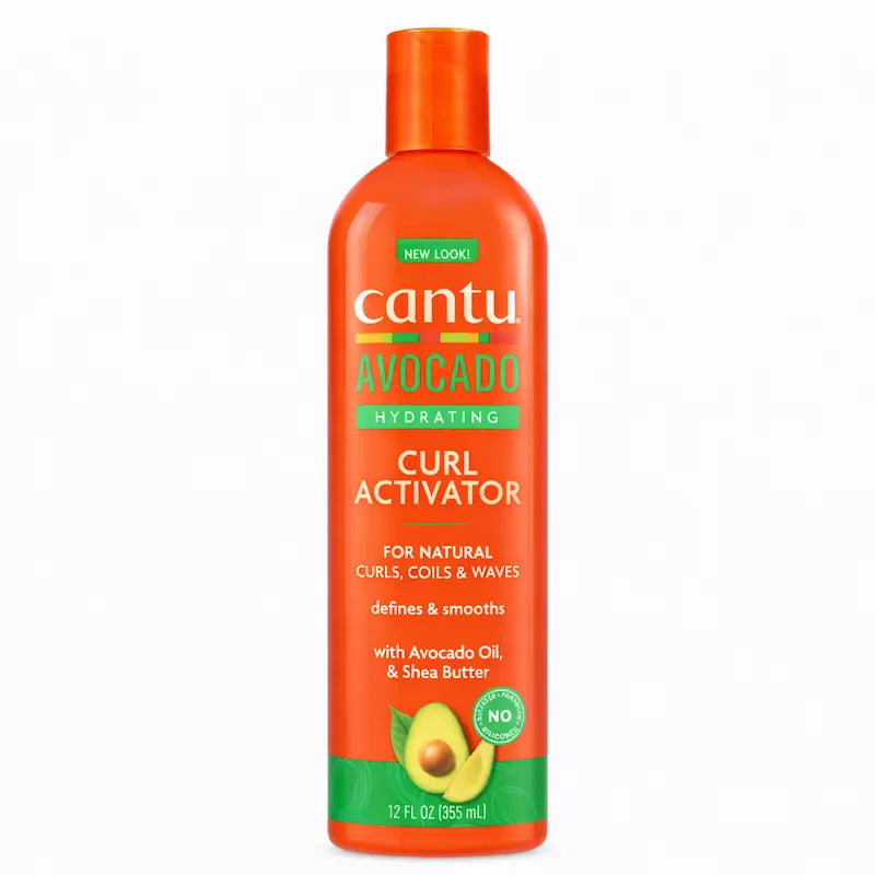 Bouteille de crème activatrice de boucles Cantu à l'avocat et beurre de karité