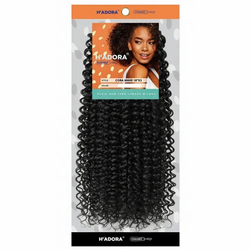 Pack de 3 bottes de mèches ondulées Donna Clara Cora Waves 18 pouces.