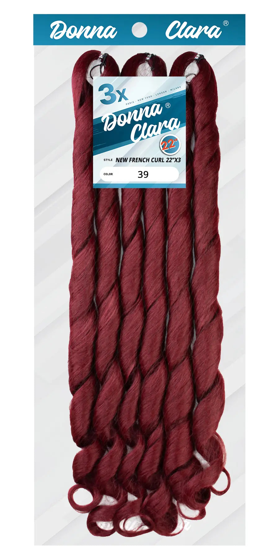 Donna Clara New French Curl 3x22 mèches bouclés