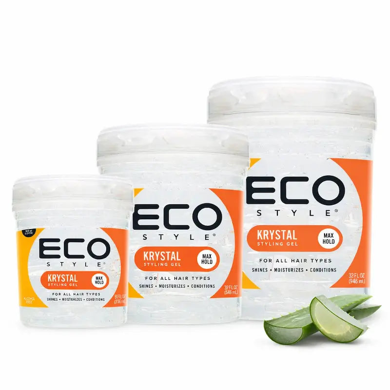 Pot de gel coiffant transparent Eco Style Krystal Professional