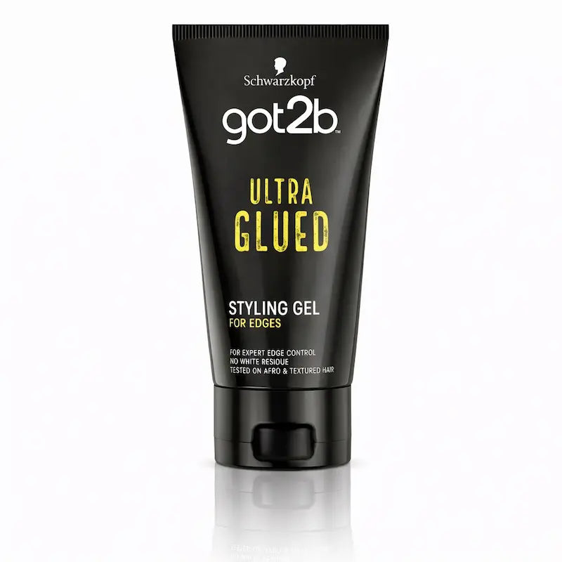 Tube noir de gel Got2b Ultra Glued Invincible Styling Gel.