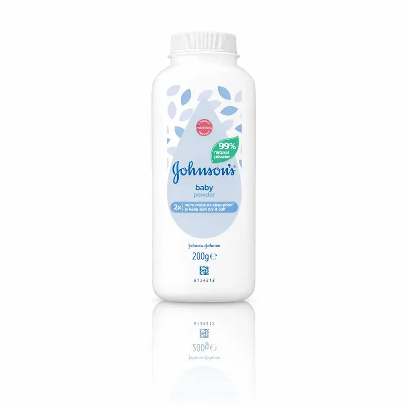 Flacon blanc de poudre corporelle Johnson's Baby Powder 200g