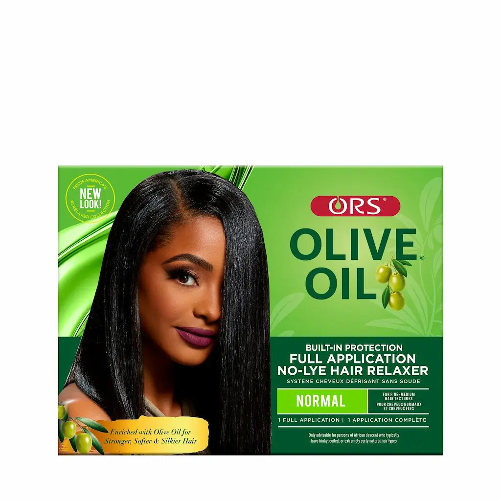 Boîte complète du kit de défrisage ORS Olive Oil Built-In Protection Normal