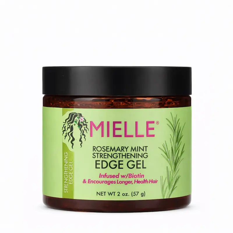 Pot de gel fixateur et fortifiant Mielle Organics au romarin et à la menthe
