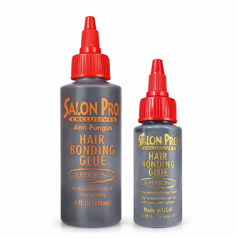 Flacon de colle capillaire noire Salon Pro pour pose de mèches et tissages