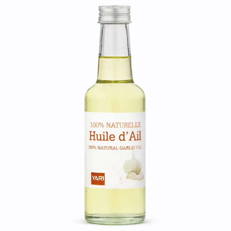 Flacon d'huile d'ail 100% naturelle Yari pour la pousse des cheveux
